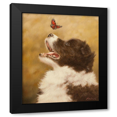 304 Black Modern Wood Framed Art Print by Silver, John