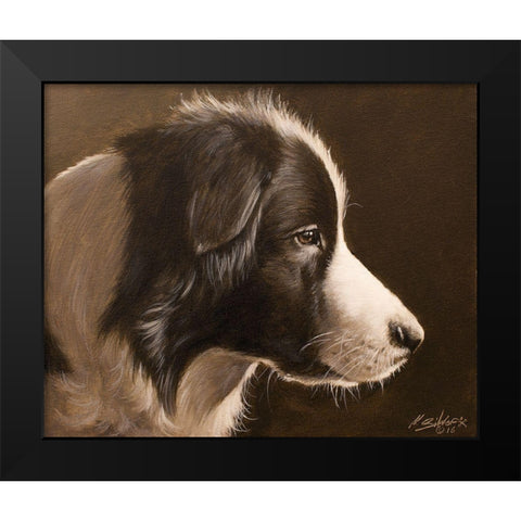 321 Black Modern Wood Framed Art Print by Silver, John