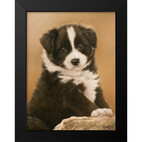 322 Black Modern Wood Framed Art Print by Silver, John