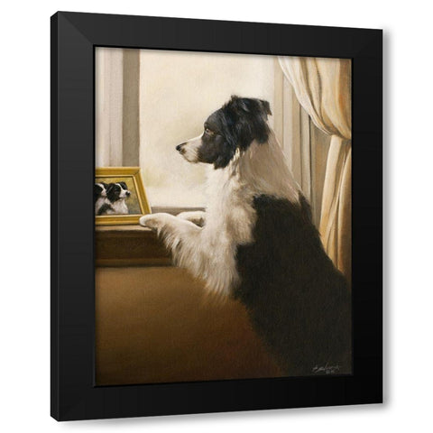 324 Black Modern Wood Framed Art Print by Silver, John