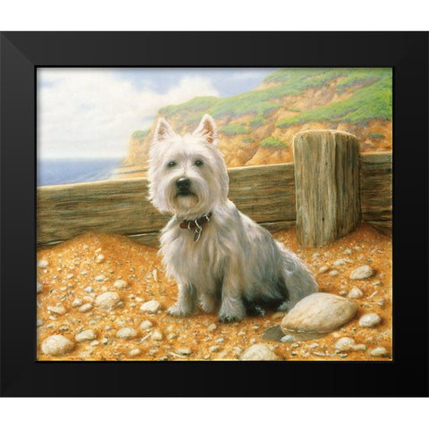 Js136-B Black Modern Wood Framed Art Print by Silver, John
