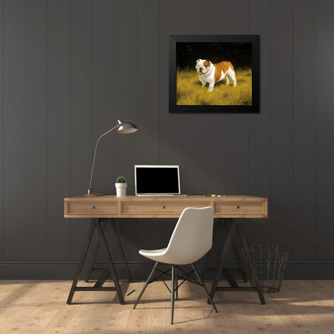 Js113-C Black Modern Wood Framed Art Print by Silver, John