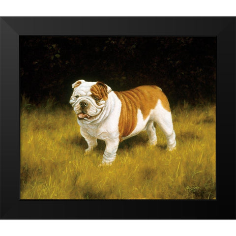 Js113-C Black Modern Wood Framed Art Print by Silver, John