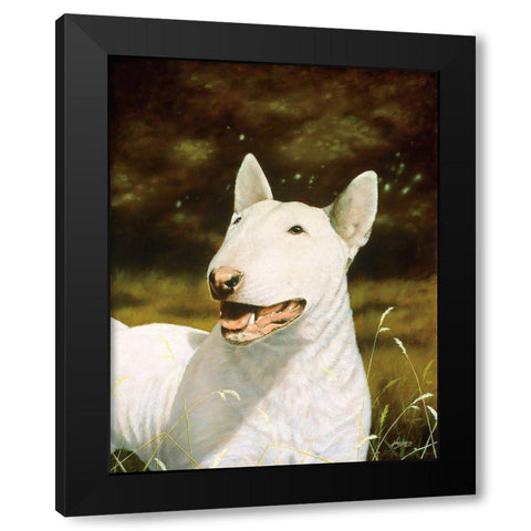 Js109-B Black Modern Wood Framed Art Print with Double Matting by Silver, John