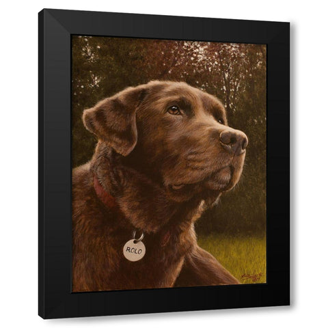 345 Black Modern Wood Framed Art Print with Double Matting by Silver, John