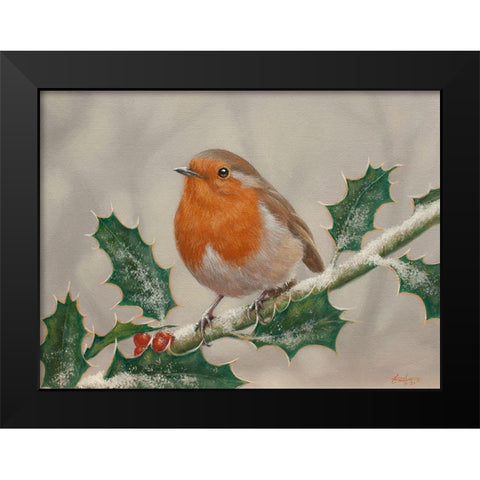 W532(L) Black Modern Wood Framed Art Print by Silver, John