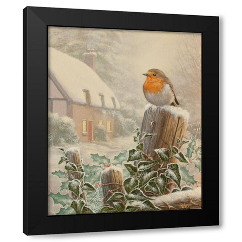 W542(L) Black Modern Wood Framed Art Print by Silver, John