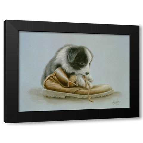 Jsm4-A Black Modern Wood Framed Art Print by Silver, John