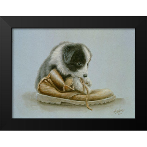 Jsm4-A Black Modern Wood Framed Art Print by Silver, John