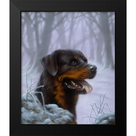 98-A Black Modern Wood Framed Art Print by Silver, John