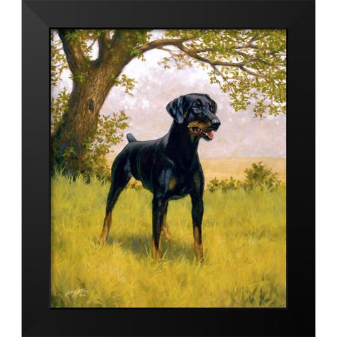 115-A Black Modern Wood Framed Art Print by Silver, John