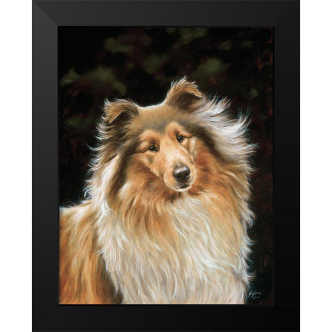 Jsm25-A Black Modern Wood Framed Art Print by Silver, John