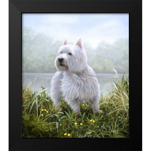 Js99-A Black Modern Wood Framed Art Print by Silver, John