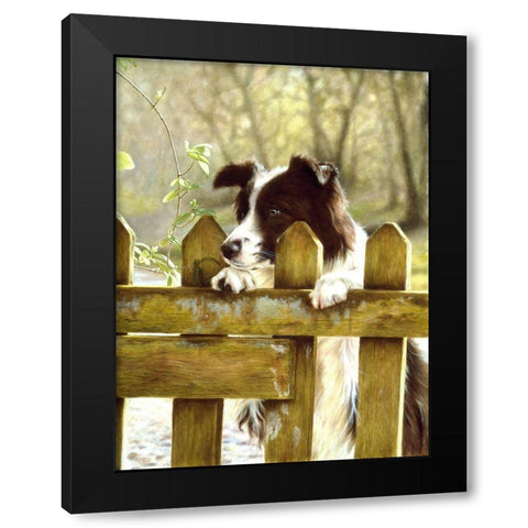 Jsm29-A Black Modern Wood Framed Art Print with Double Matting by Silver, John