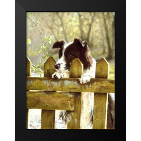 Jsm29-A Black Modern Wood Framed Art Print by Silver, John