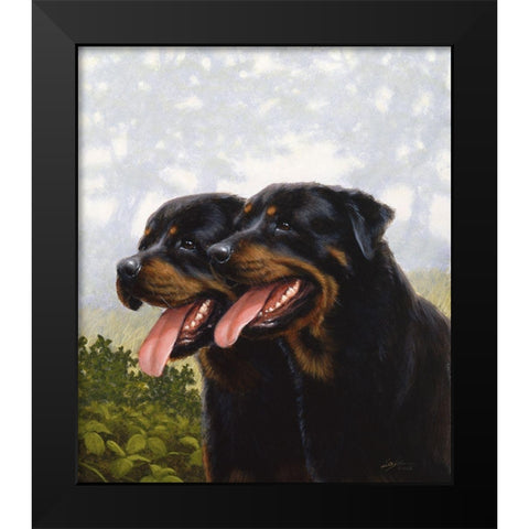 Jsm32-A Black Modern Wood Framed Art Print by Silver, John