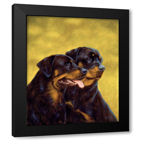 Jsm36-B Black Modern Wood Framed Art Print with Double Matting by Silver, John
