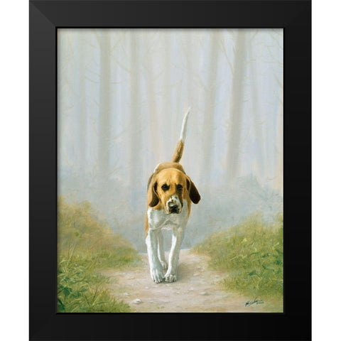 Jsm37-B Black Modern Wood Framed Art Print by Silver, John