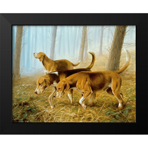 Jsm39-A Black Modern Wood Framed Art Print by Silver, John