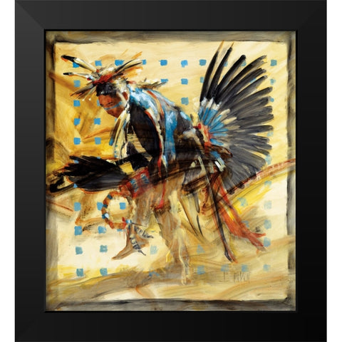 Shift Black Modern Wood Framed Art Print by Knauf, J.E.