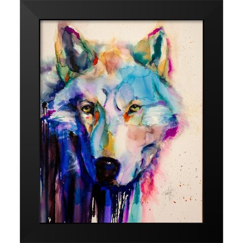 Hauntingly Majestic Black Modern Wood Framed Art Print by Art by Leslie Franklin