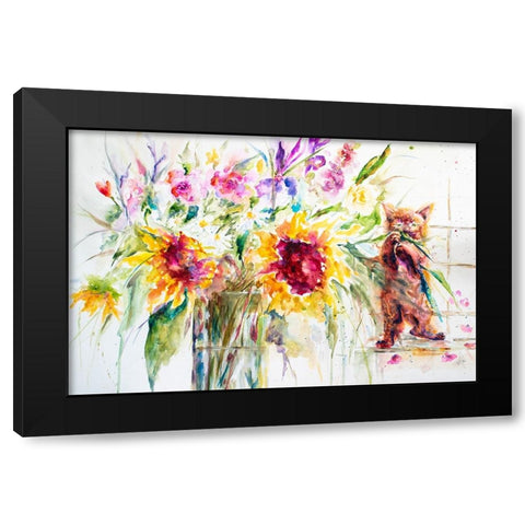 Almost a Still Life Black Modern Wood Framed Art Print by Art by Leslie Franklin