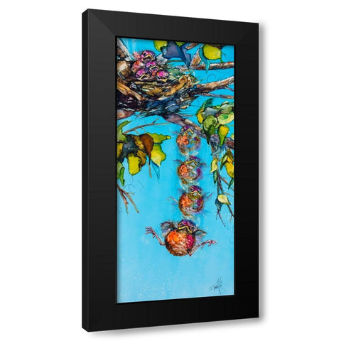 Oh Fine, Ill Go First Black Modern Wood Framed Art Print with Double Matting by Art by Leslie Franklin