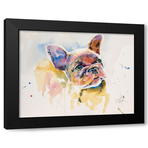 Will There Be Cake Black Modern Wood Framed Art Print by Art by Leslie Franklin