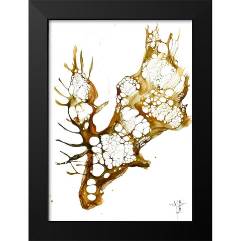 Cellular Series - Moose Black Modern Wood Framed Art Print by Art by Leslie Franklin
