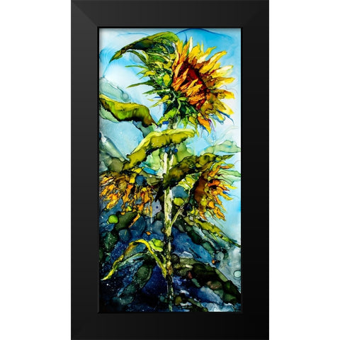 Rise To The Occasion Black Modern Wood Framed Art Print by Art by Leslie Franklin