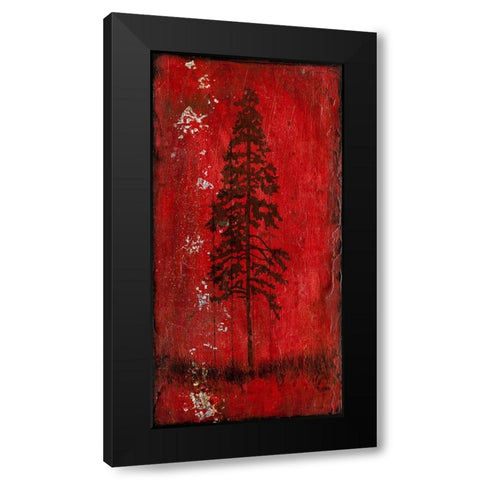 Lodge Pole Pine Black Modern Wood Framed Art Print with Double Matting by LightBoxJournal