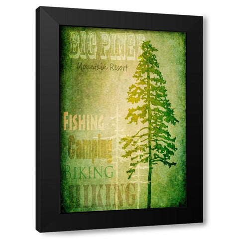 Big Piney Black Modern Wood Framed Art Print by LightBoxJournal