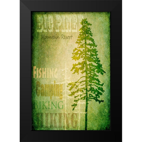 Big Piney Black Modern Wood Framed Art Print by LightBoxJournal