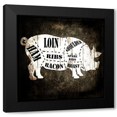 Butcher Shop I Black Modern Wood Framed Art Print with Double Matting by LightBoxJournal