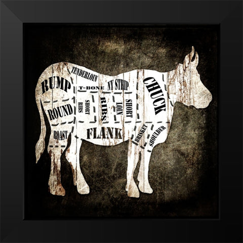 Butcher Shop II Black Modern Wood Framed Art Print by LightBoxJournal