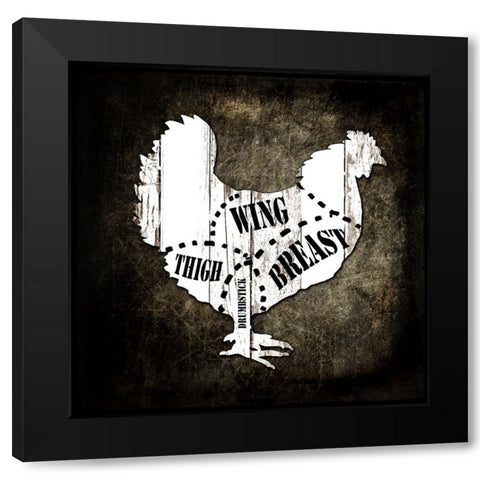 Butcher Shop III Black Modern Wood Framed Art Print by LightBoxJournal