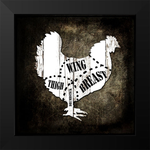 Butcher Shop III Black Modern Wood Framed Art Print by LightBoxJournal