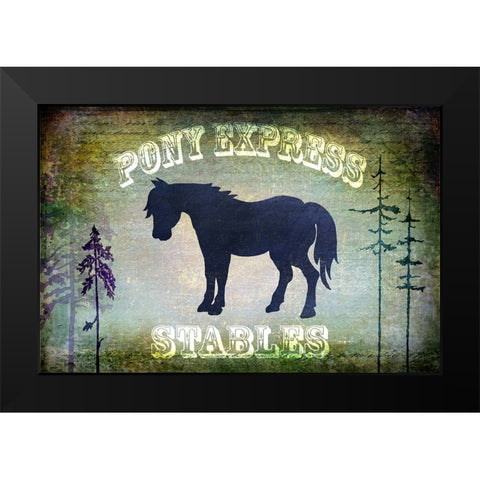 Country Horse I Black Modern Wood Framed Art Print by LightBoxJournal