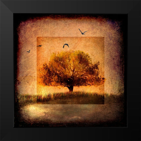 For the Love of Trees III Black Modern Wood Framed Art Print by LightBoxJournal