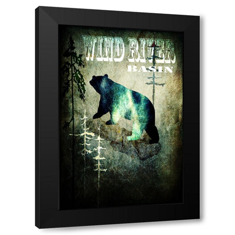 Wind River I Black Modern Wood Framed Art Print by LightBoxJournal