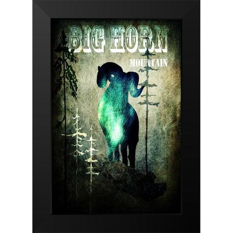 Wind River II Black Modern Wood Framed Art Print by LightBoxJournal