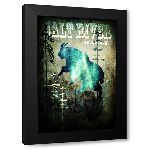 Wind River III Black Modern Wood Framed Art Print by LightBoxJournal