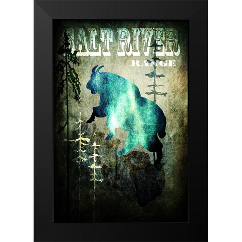 Wind River III Black Modern Wood Framed Art Print by LightBoxJournal