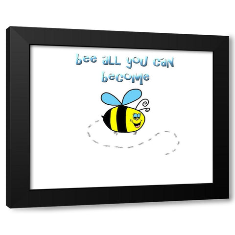 Bee All You Can Become 1 Black Modern Wood Framed Art Print with Double Matting by LightBoxJournal