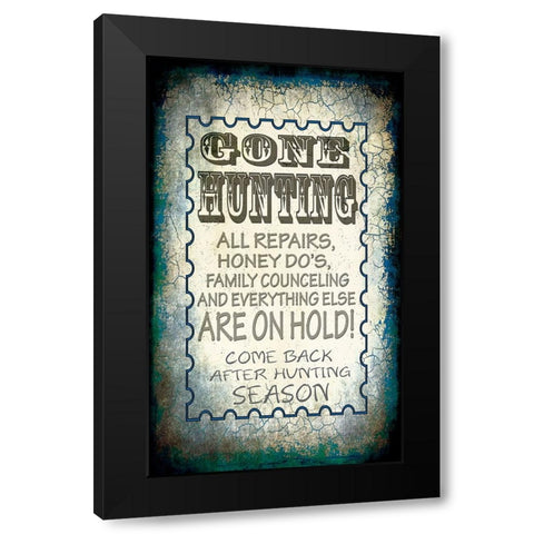 Gone Hunting Black Modern Wood Framed Art Print with Double Matting by LightBoxJournal
