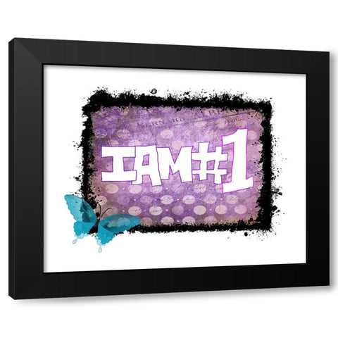 I Am #1 Black Modern Wood Framed Art Print by LightBoxJournal