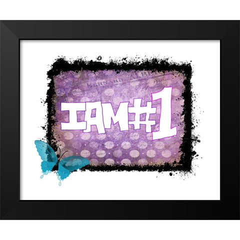 I Am #1 Black Modern Wood Framed Art Print by LightBoxJournal