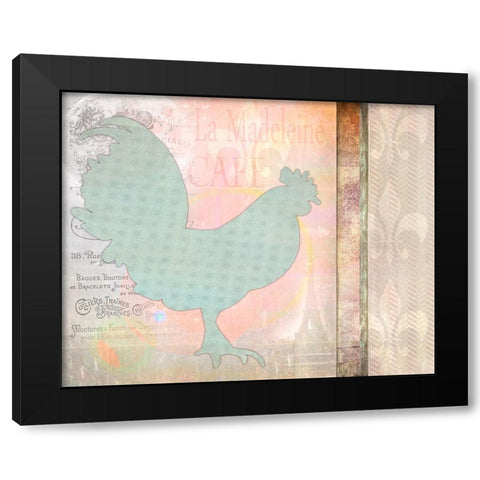 Morning Chicken 2 Black Modern Wood Framed Art Print with Double Matting by LightBoxJournal