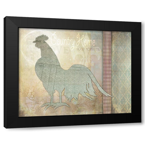 Morning Chicken 3 Black Modern Wood Framed Art Print by LightBoxJournal