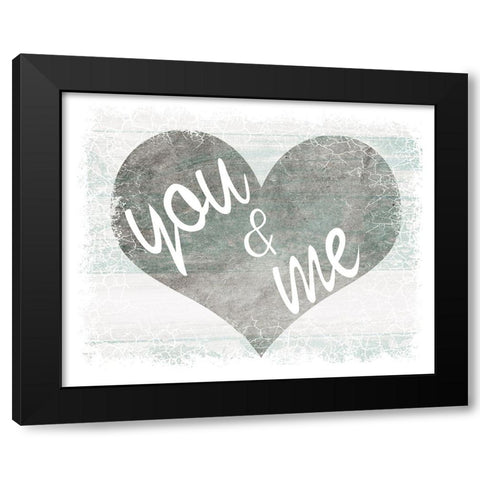 You And Me Black Modern Wood Framed Art Print by LightBoxJournal